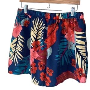 Shein tropical shorts 2xl curve‎ floral pull on